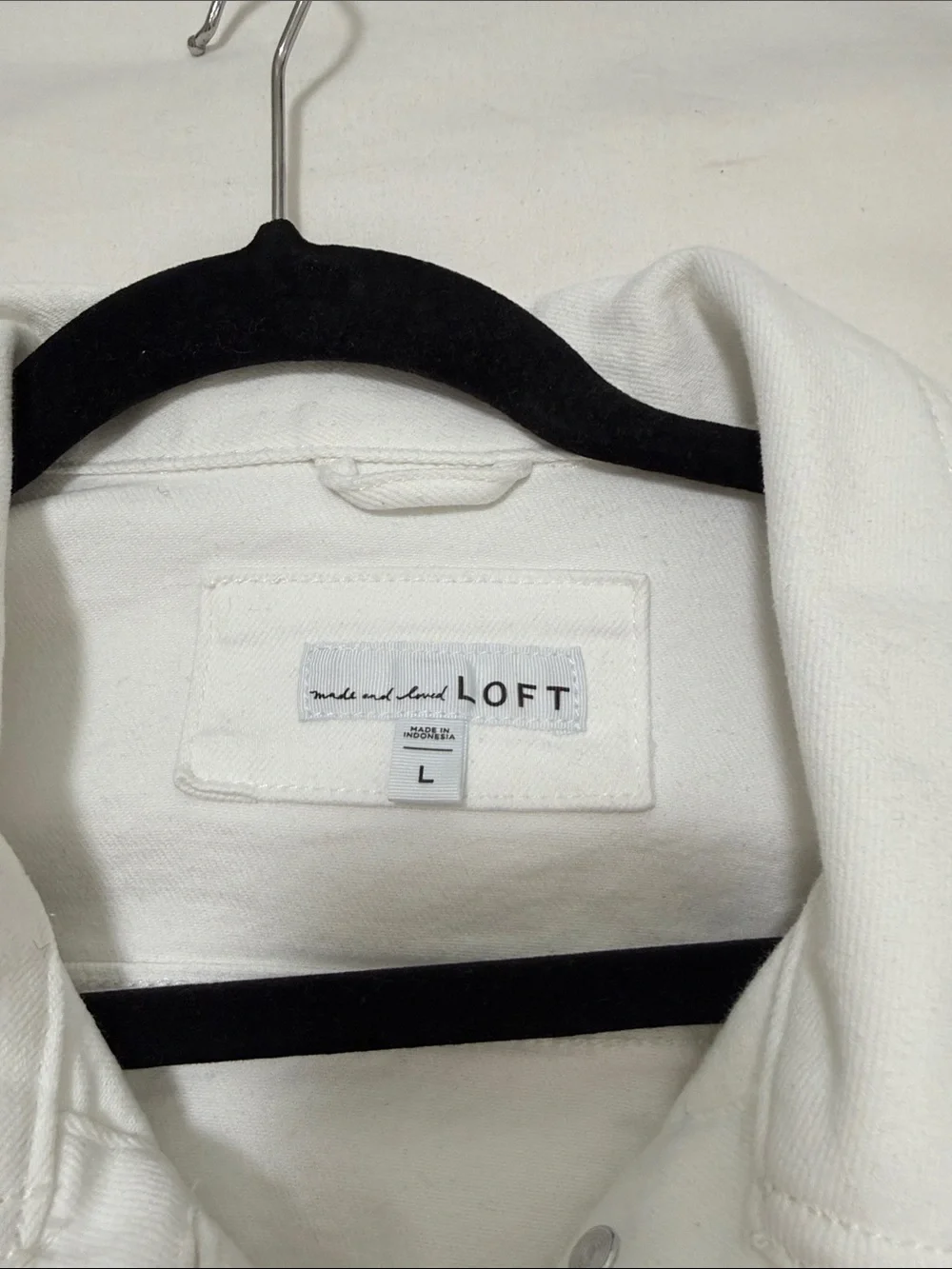 LOFT White Denim Jacket - Picture 2 of 4